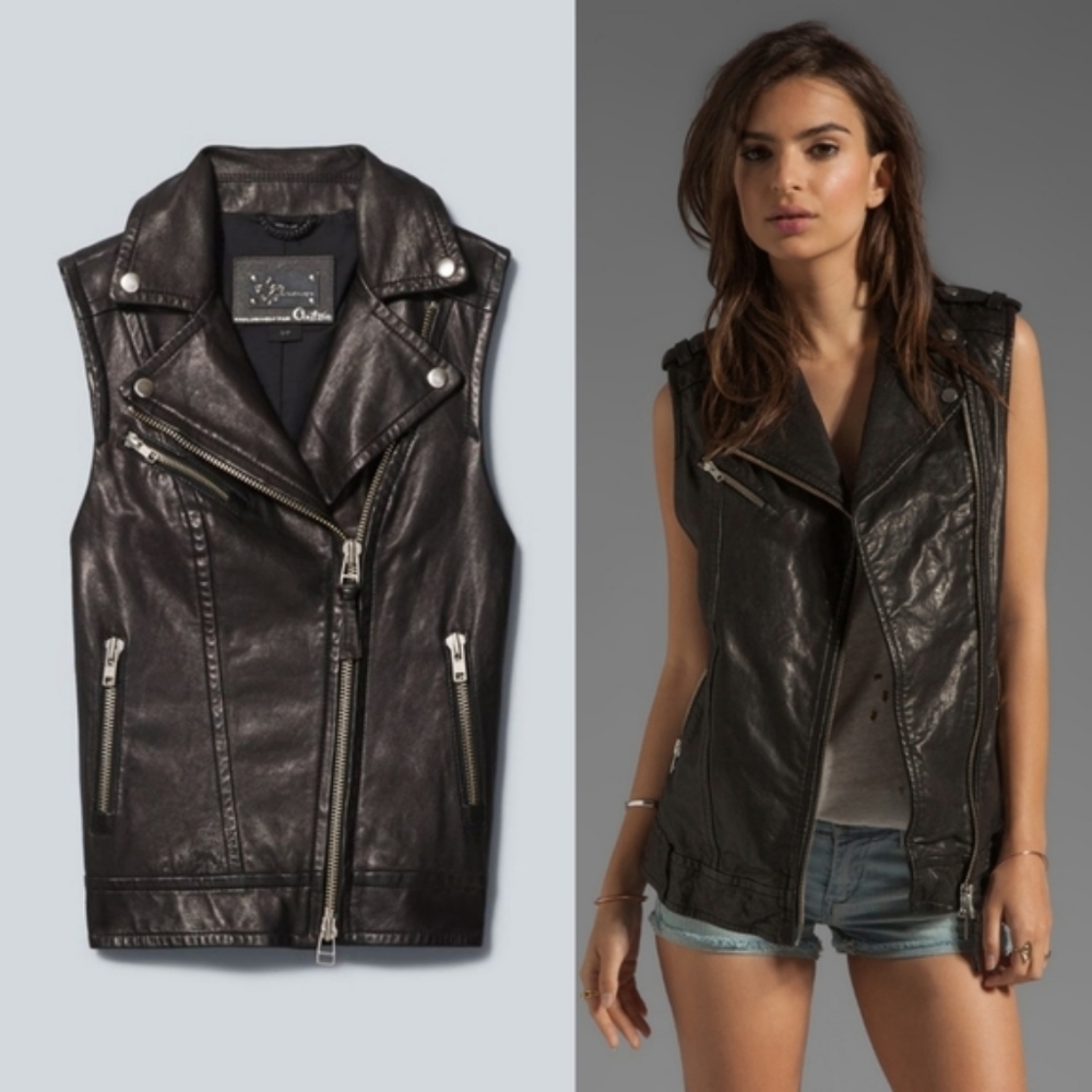 Aritzia Mackage Frederica Leather Vest